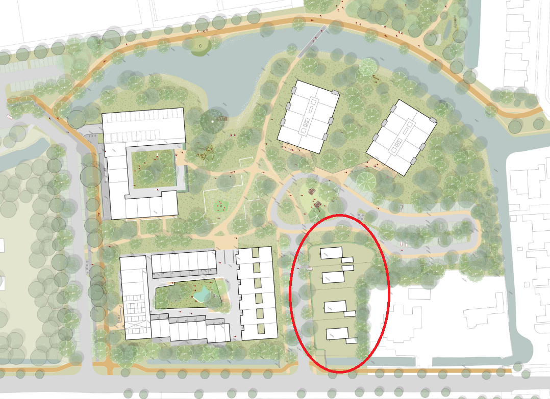 Locatie van de woningen